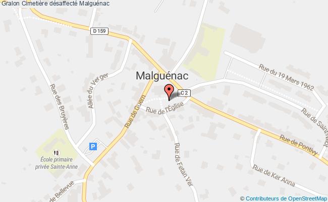 plan Cimetière Désaffecté Malguénac Malguénac