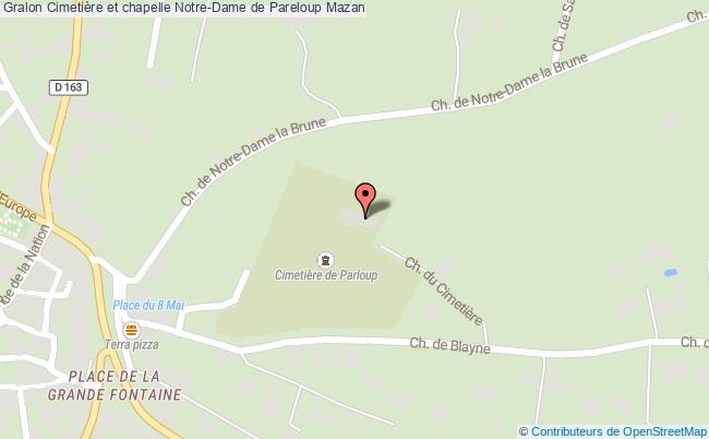 plan Cimetière Et Chapelle Notre-dame De Pareloup Mazan Mazan