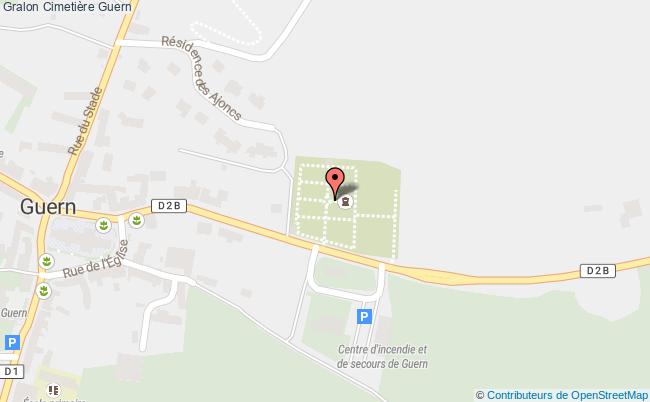 plan Cimetière Guern Guern