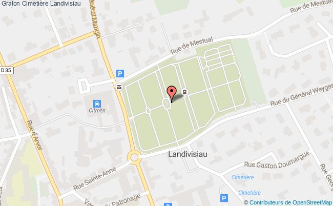 plan Cimetière Landivisiau Landivisiau