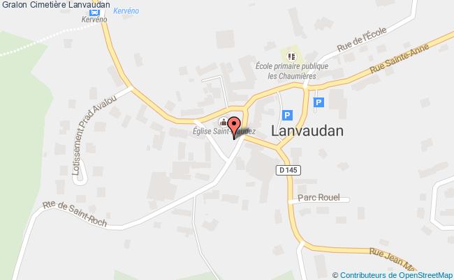 plan Cimetière Lanvaudan Lanvaudan