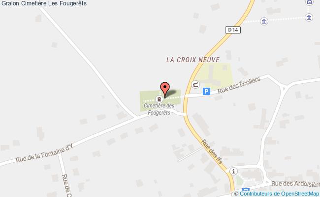 plan Cimetière Les Fougerêts Les Fougerêts