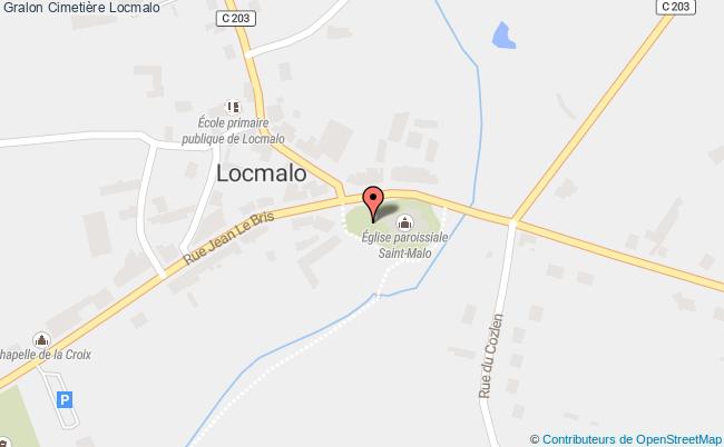 plan Cimetière Locmalo Locmalo