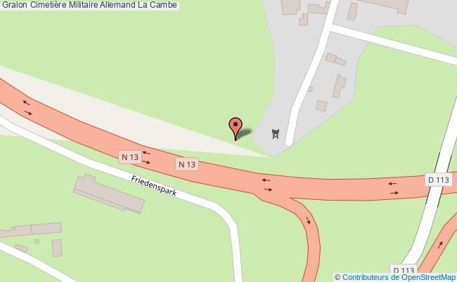 plan Cimetière Militaire Allemand La Cambe La Cambe