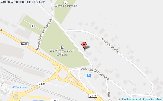 plan Cimetière Militaire Altkirch Altkirch