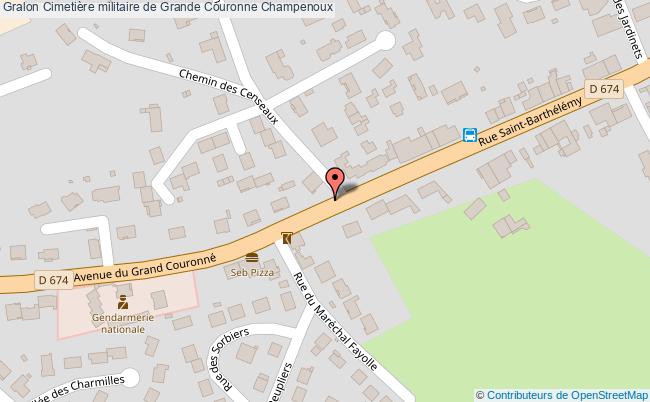 plan Cimetière Militaire De Grande Couronne Champenoux Champenoux
