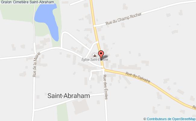 plan Cimetière Saint-abraham Saint-Abraham