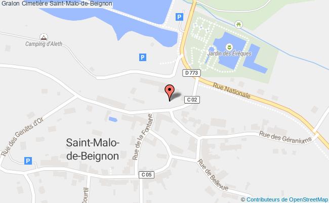 Cimetière Saintmalodebeignon tourisme