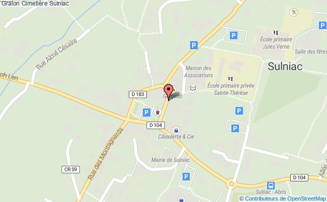 plan Cimetière Sulniac Sulniac