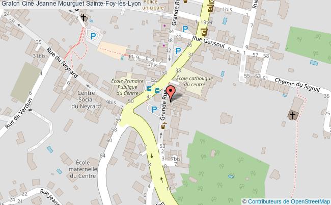 plan Ciné Jeanne Mourguet Sainte-foy-lès-lyon Sainte-Foy-lès-Lyon