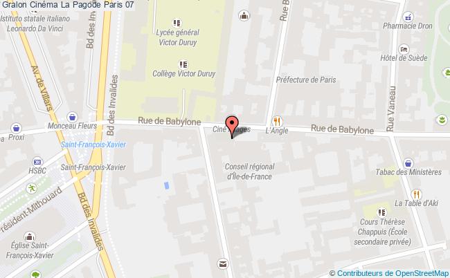 plan Cinéma La Pagode Paris 07 Paris 07