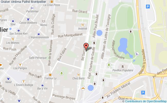 plan Cinéma Pathé Montpellier Montpellier