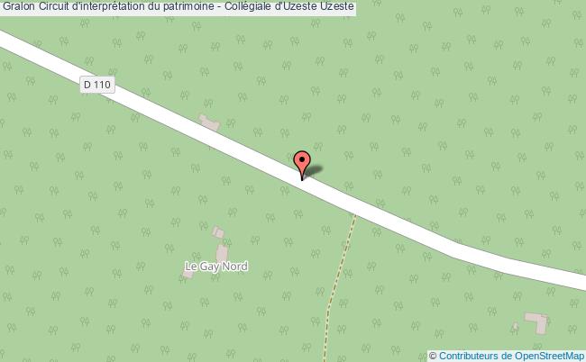 plan Circuit D'interprétation Du Patrimoine - Collégiale D'uzeste Uzeste Uzeste