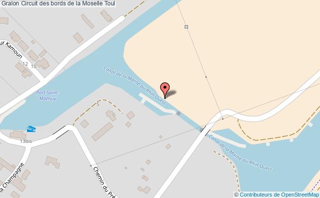 plan Circuit Des Bords De La Moselle Toul Toul