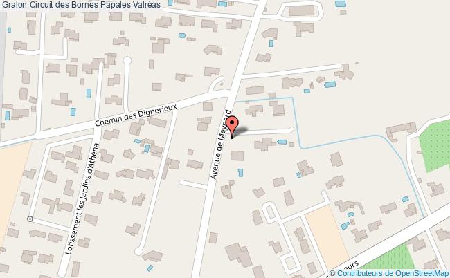 plan Circuit Des Bornes Papales Valréas Valréas