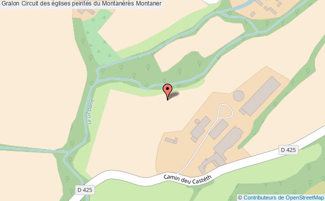 plan Circuit Des églises Peintes Du Montanérès Montaner Montaner