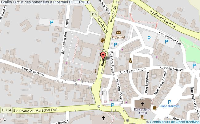 plan Circuit Des Hortensias à Ploërmel Ploermel PLOERMEL
