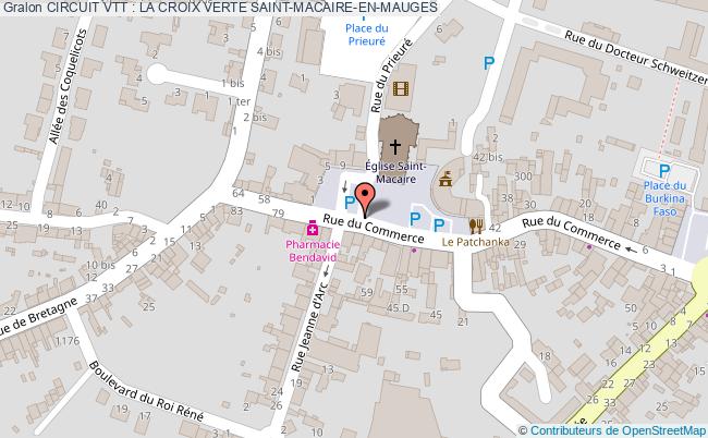plan Circuit Vtt : La Croix Verte Saint-macaire-en-mauges SAINT-MACAIRE-EN-MAUGES
