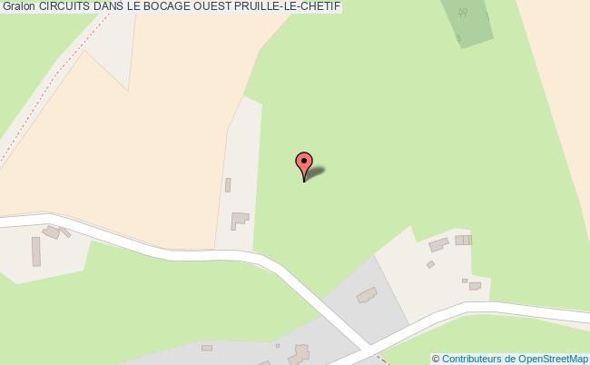 plan Circuits Dans Le Bocage Ouest Pruille-le-chetif PRUILLE-LE-CHETIF