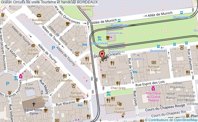plan Circuits De Visite Tourisme Et Handicap Bordeaux BORDEAUX
