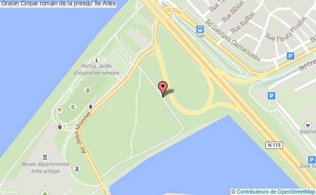 plan Cirque Romain De La Presqu' île Arles Arles