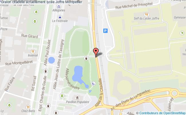 plan Citadelle Actuellement Lycée Joffre Montpellier Montpellier
