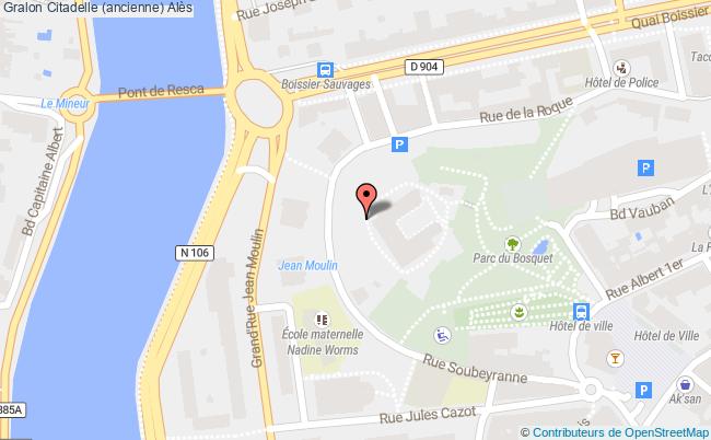 plan Citadelle (ancienne) Alès Alès