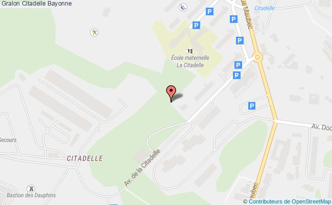 plan Citadelle Bayonne Bayonne