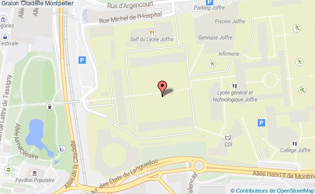 plan Citadelle Montpellier Montpellier