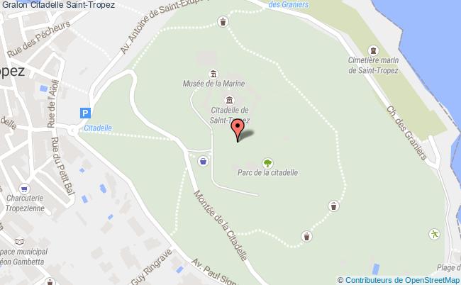 plan Citadelle Saint-tropez Saint-Tropez