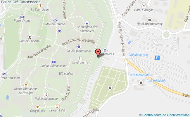 plan Cité Carcassonne Carcassonne