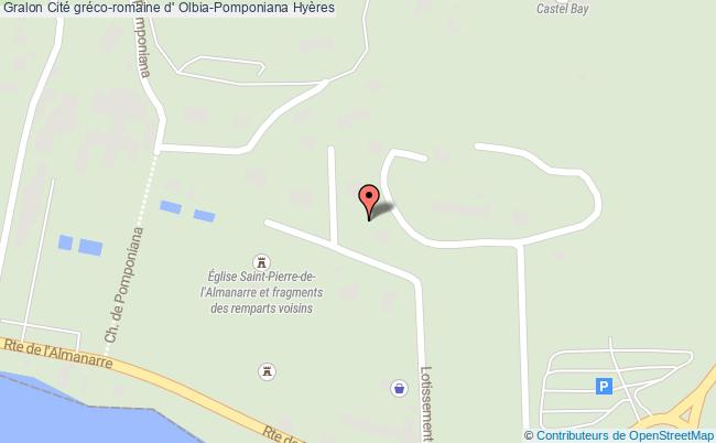 plan Cité Gréco-romaine D' Olbia-pomponiana Hyères Hyères