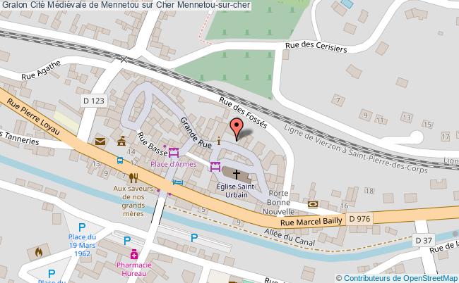 plan Cité Médiévale De Mennetou Sur Cher Mennetou-sur-cher Mennetou-sur-cher