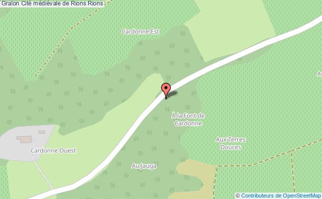 plan Cité Médiévale De Rions Rions Rions