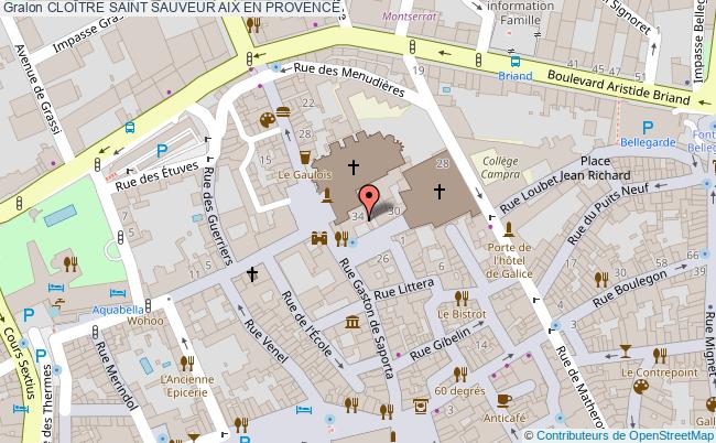 plan CloÎtre Saint Sauveur Aix En Provence AIX EN PROVENCE