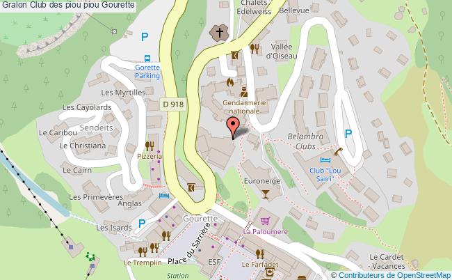 plan Club Des Piou Piou Gourette Gourette