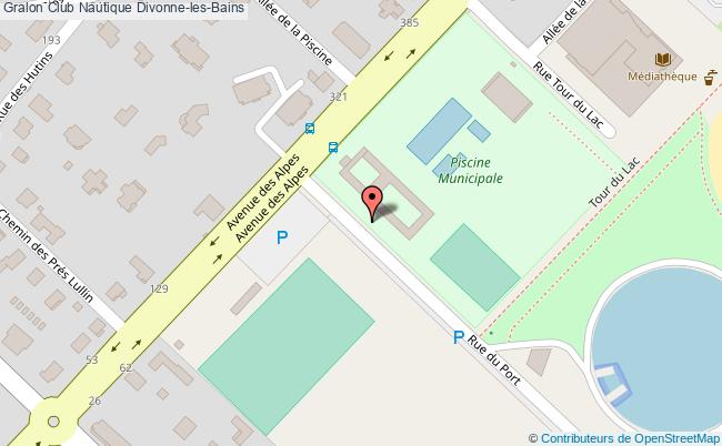 plan Club Nautique Divonne-les-bains Divonne-les-Bains