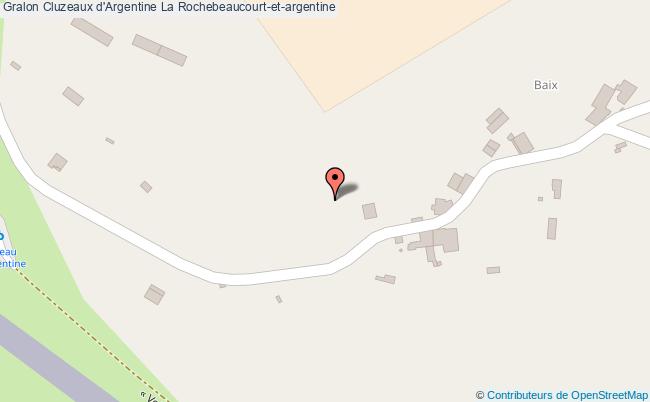 plan Cluzeaux D'argentine La Rochebeaucourt-et-argentine La Rochebeaucourt-et-argentine