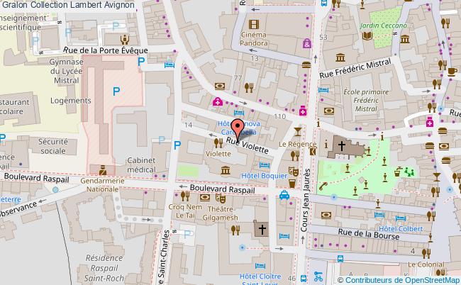 plan Collection Lambert Avignon Avignon
