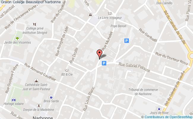 plan Collège Beauséjour Narbonne Narbonne