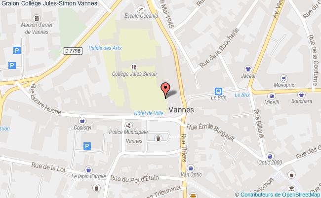 plan Collège Jules-simon Vannes Vannes