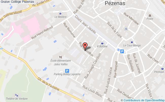 plan Collège Pézenas Pézenas