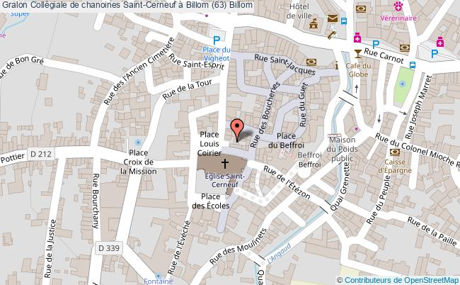 Collégiale de chanoines Saint-Cerneuf à Billom (63)