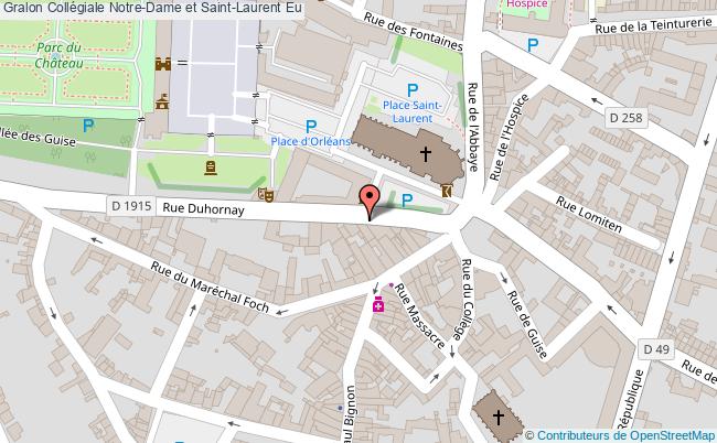 plan Collégiale Notre-dame Et Saint-laurent Eu Eu