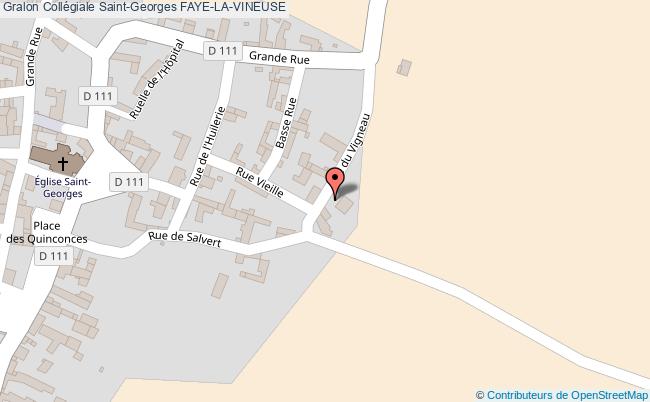 plan Collégiale Saint-georges Faye-la-vineuse FAYE-LA-VINEUSE