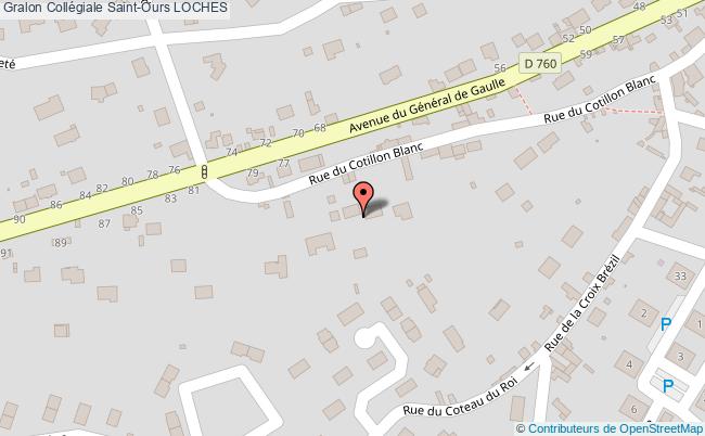 plan Collégiale Saint-ours Loches LOCHES