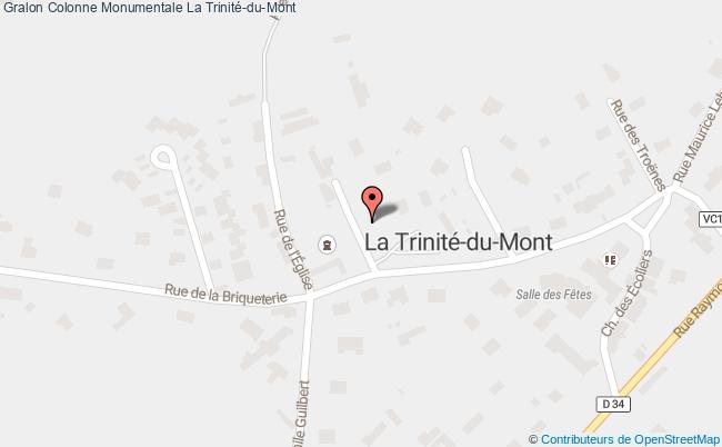 plan Colonne Monumentale La Trinité-du-mont La Trinité-du-Mont