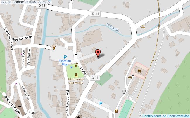 plan Combe Chaude Sumène Sumène