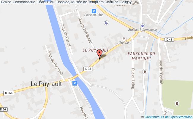 plan Commanderie, Hôtel-dieu, Hospice, Musée De Templiers Châtillon-coligny Châtillon-Coligny