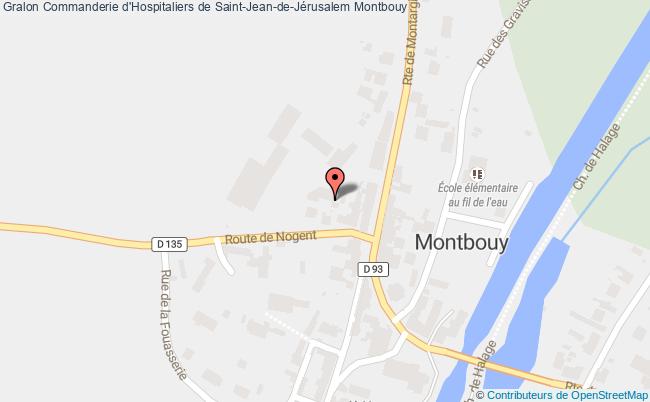 plan Commanderie D'hospitaliers De Saint-jean-de-jérusalem Montbouy Montbouy